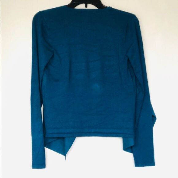 INC Int'l Concepts🌼Teal Faux Suede Cardigan / Top - Picture 6 of 11